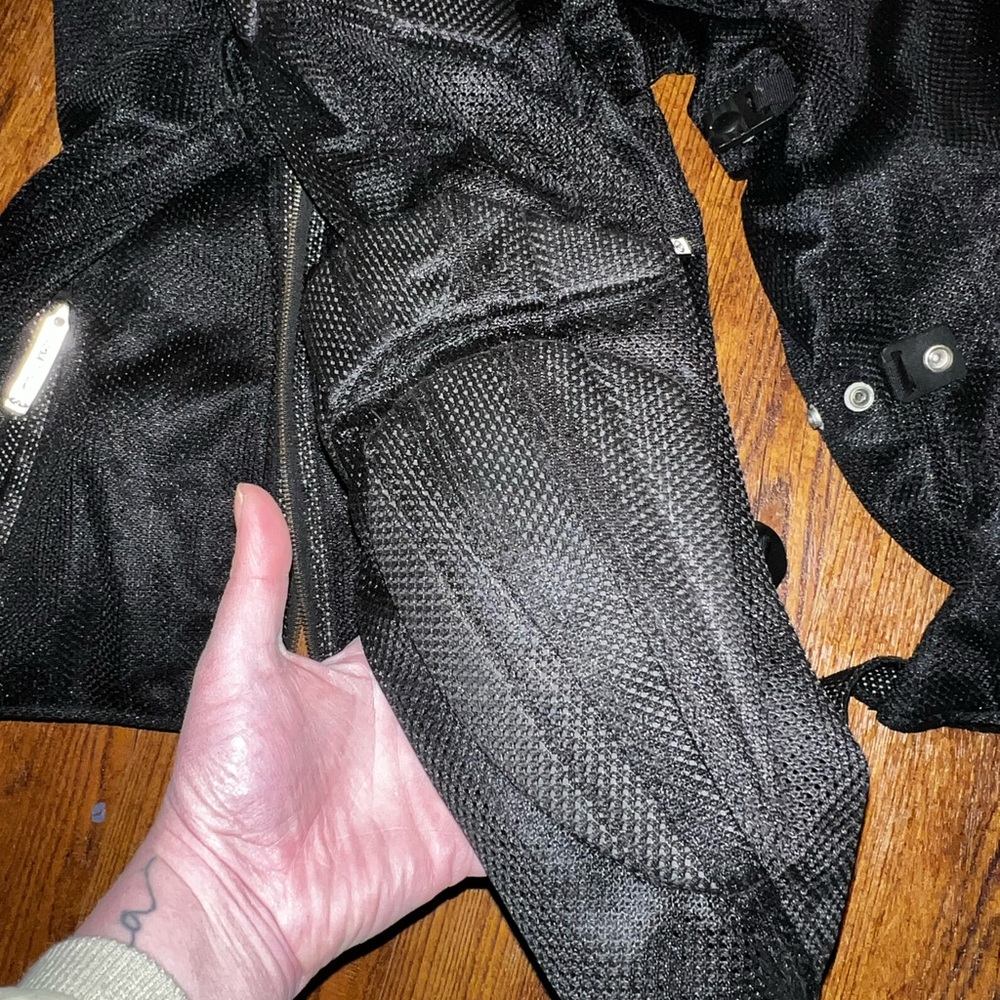 AGV Sport Motorcycle Vintage Mesh Armored Black Jacket Size L - Picture 10 of 14